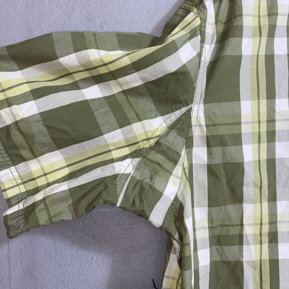 Duluth Trading Co. Men's Green Plaid Button Down Short Sleeve Shirt Sz 2XL-T - Picture 3 of 8